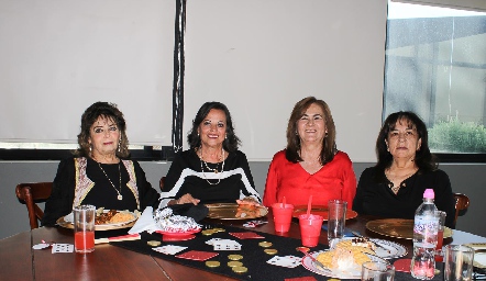  Imelda Barragán,  Lucy de los Santos, Azucena Villegas y Tere Rosillo.