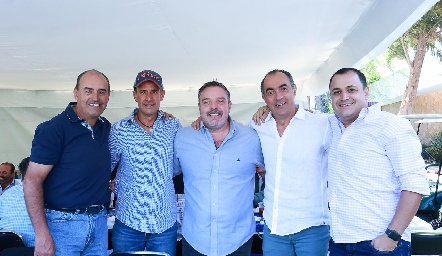  Fernando Pérez, Gildo Gutiérrez, Héctor Morales, Fernando López y Juan Zapata.