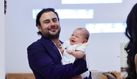  José Luis Schekaibán con su sobrina Emilia Hernández.