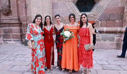 Silvia Cedillo, Marijó Rodríguez, Alisson Rangel, Carmen Autrique y Ale Mata.
