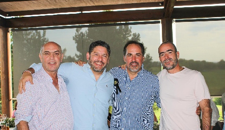 Manuel González, Gerardo Gaytán, José Pérez Pavón y Caly Hinojosa.