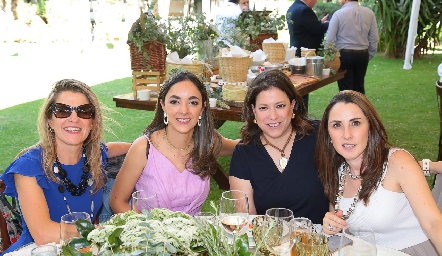  Sofía Rueda, Ligia Arriaga, Margarita Medina y Ceci Cuesta.