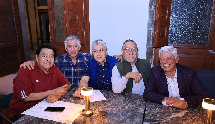  Enrique Gavilán, Rodolfo Cabrera, Santos Fraga, Sergio Serna y Gerardo García.