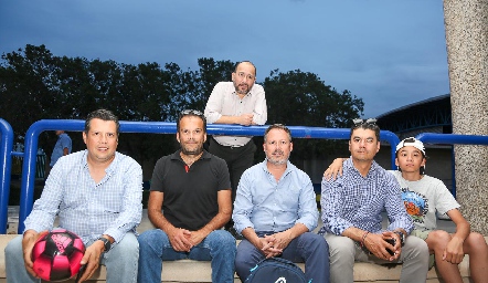  Marcos Gallegos, Luis Felipe Ortiz, Ernesto Pérez, Carlos Borja, Sebastián Borja y Jose Luis Barron.