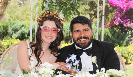  Ana Sofía de Alba Valadés y Daniel Hinojosa Treviño ya son esposos.