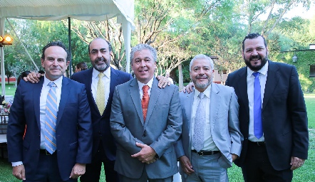  Beto Fontes, Gustavo Puente, Daniel Dávalos, Gerardo Sánchez y Rafael González.