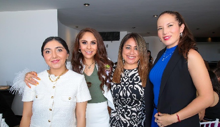  Fernanda Barrera, Paola Longoria, Yuni Elgueros y Samantha Salas.