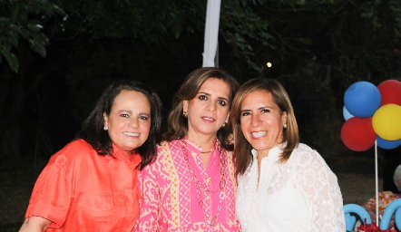  Coco Leos, Ana Emelia Tobías y Lupita Murillo.