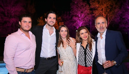  Santiago Rosillo, Eduardo Torre, Ana Paula, Daniela y Marcelo de los Santos.