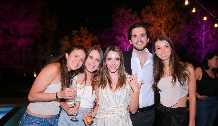  María Emilia Torre, Montse Anaya, Ana Paula de los Santos, Eduardo Torre e Isa Gaviño.