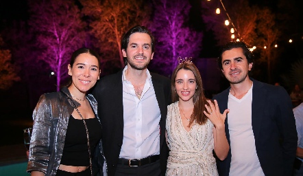  Michell Cano, Eduardo Torre, Ana Paula de los Santos y Guillermo Gómez.