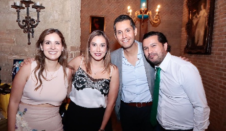  Valeria Flores, Alejandra Rodríguez, Manuel Ponce y José Ramón Barragán.