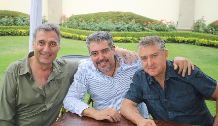  Felipe Robledo, Daniel de Luna y Carlos de Alba.