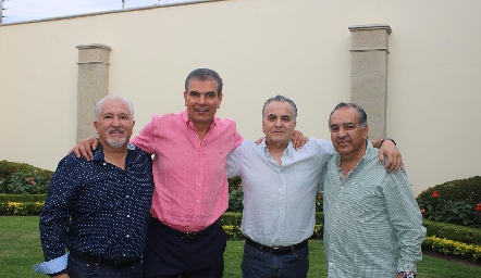   Queso Báez Tobías, Javier Tobías, Andrés Martínez y José Luis Suárez.