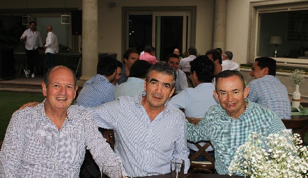  Manuel Del Valle, Horacio Tobías y Alejandro Pérez.