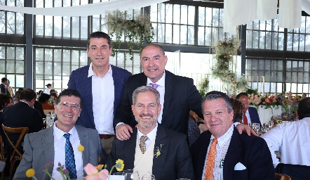  Mario Espinoza, Juan Eraña, Guillermo Flores, José Noyola y Paulo Meade.