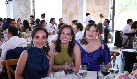  Marcela Rocha, Lupita Martínez y Sandra Duque.