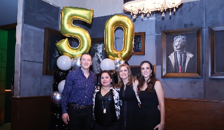  Jorge Ledezma, Elsa Montante, Margarita Sarquis y Gloria Mojarro.