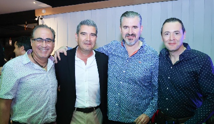  Pablo Ramírez, Abel Elizondo, Mario Güemes y Jorge Ledezma.