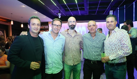  Juan Carlos, Carlos Celis, Eduardo Valle, Javier Cubillas y René González.