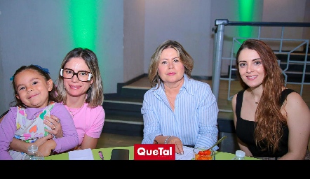  Mara Colina, Irene Galindo, Lupita Ramírez y Yesica Magaña.