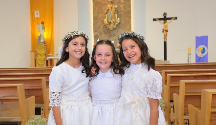  María Andrea Cervantes, Lara Ocejo y Elena Villegas.