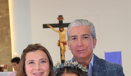  Alejandra Guerra, Elena Villegas y Juan Carlos Barceló.