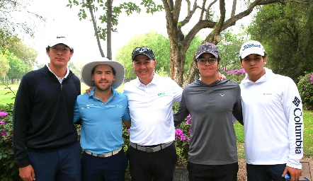  Gabriel Romero, Rodrigo García, Oscar Palacio, Maximiliano Montenegro y César.