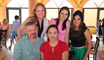  Elisa Vilet, Mariana Ortuño, Marilupe Reyna, Guillermo Valdivia y Alejandra Olivo.