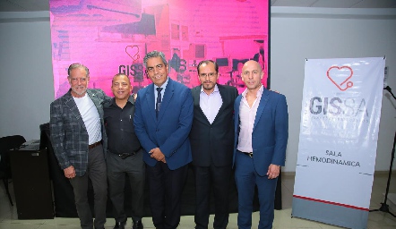  Xavier Escudero, Francisco Xavier Marín, Leonardo Muñoz, José de Jesús Rivera y Fausto Macías.