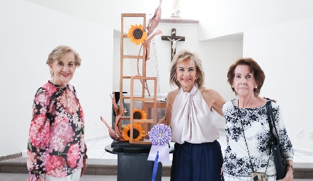 Cristina Cánovas, Gloria Estrada y Elisa Ortega.