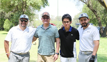  Marco Alvarado, Manuel Auces, José Manuel Auces y Daniel Plaza.