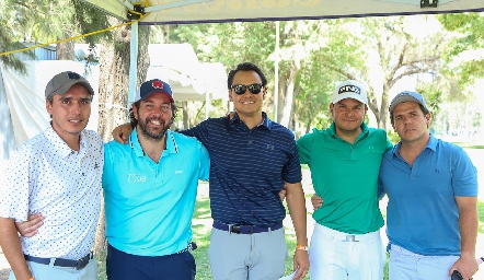 Xavier Azcárate, Alejandro Zamanillo, Ricardo Leos, Raúl Torres y Jorge Torres.