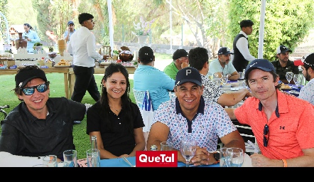  Curro Rosillo, Adriana Martínez, Carlos Barragán y Guillermo Azcona.