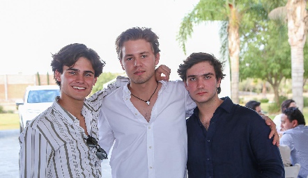  Javier Fernández, Nicolás Cue y Jerónimo Romero.