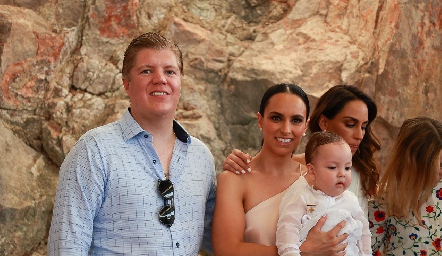  Lorenzo Enríquez Leal, Manuel Zárate y Natalia Leal.