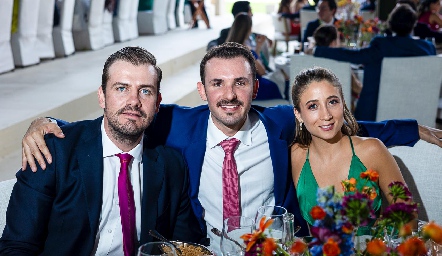  Miguel Gómez, Jorge Gómez y Sofía César.