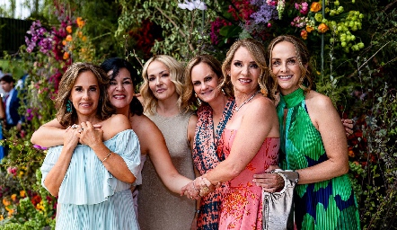  Martha del Río, Cynthia Sánchez, Claudia del Pozo, Rocío Gómez, Claudia Díaz Infante y Laura del Villar.
