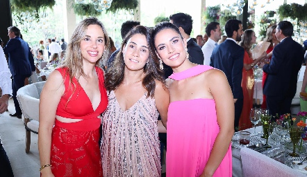  Melisa Compean, Jimena Mirabal y Marcela Díaz Infante.