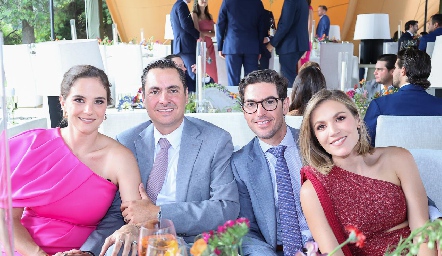  Daniela Hernández, Carlos Almazán, Luis César y Sofía Torre.