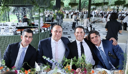  Alejandro Valladares, Paco Torres, René Pierdant y Juan Carlos Valladares.