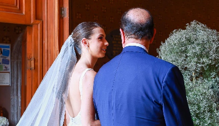  Oscar Gaviño con su hija Isa.