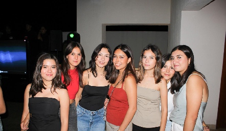  Fernanda Díaz, Montse Armendáriz, Natalia Zavala, Fátima Zamora, María Julia y Carolina de Alba.