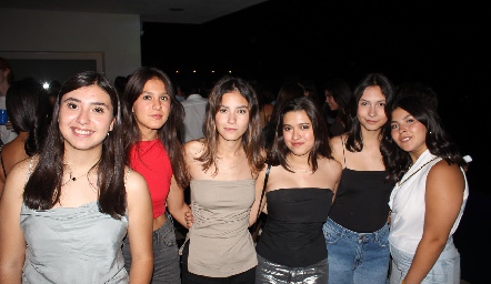  Carolina, Montse, Fátima Zavala, Fernanda Díaz, Natalia Díaz y María Julia.