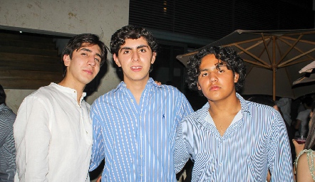  Marcelo Abaroa, César Espinoza y Diego Fernández.