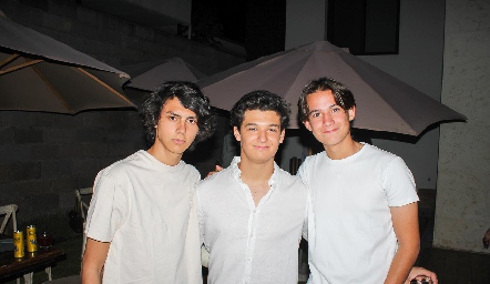  Juan Pablo Compean, Santi Hernández y Ricardo Mendizábal.