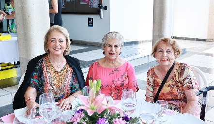  Alicia Cabrero, Lupita Treviño y Graciela Treviño Lobato.