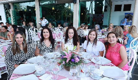  Marisela Zavala, Ana Fonte, Tere Jover, Claudia Chávez y Norma Cárdenas.