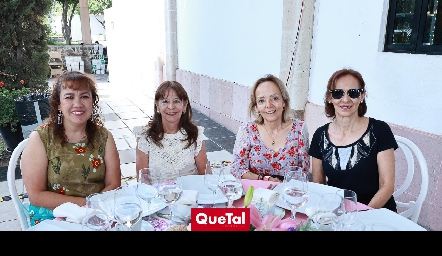  Eli Velázquez, Patricia Gómez, Amalia Martínez y Elda Quintero.