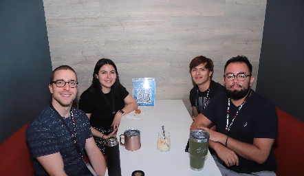  Simón Baltasar, Diana Martell, David Ubaldo y Eligio Mata.